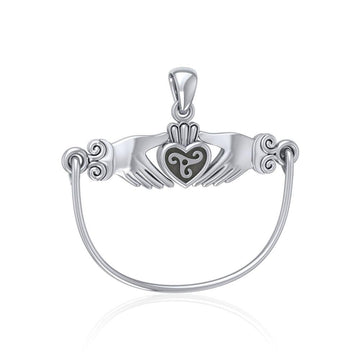 Celtic Triskele Claddagh Charm Holder Pendant TP942 - Jewelry
